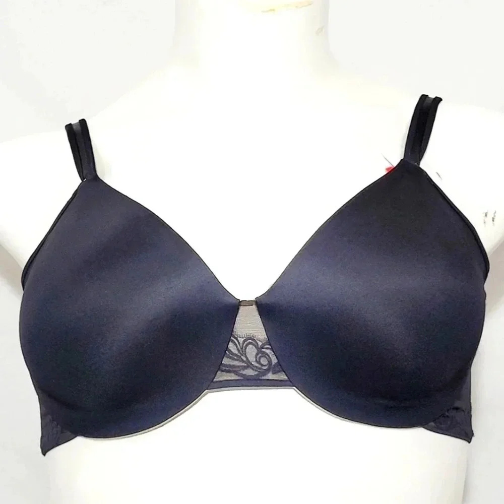 40C Lilyette 472 Spa Collection Tailored Minimizer Bra‎ Black  New with Tags